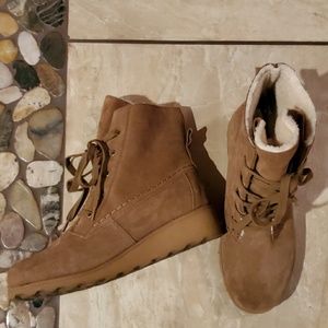 Bearpaw Suede Fleece Bootie